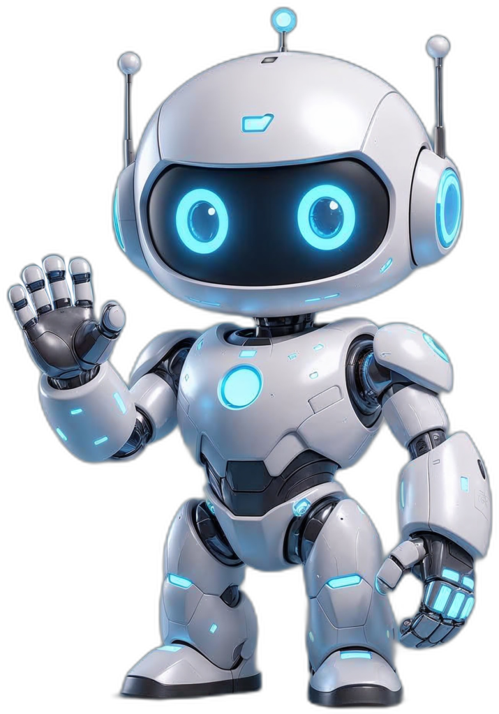 ADAM waving to customers